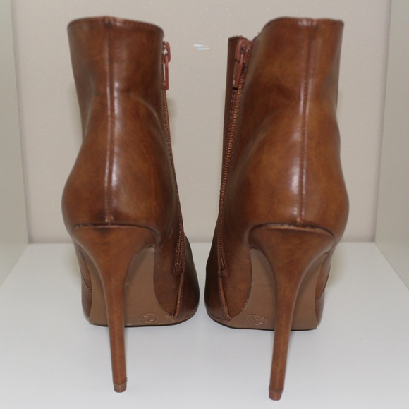 Mossimo Stiletto Cognac Ankle Boots - Picture 4 of 4